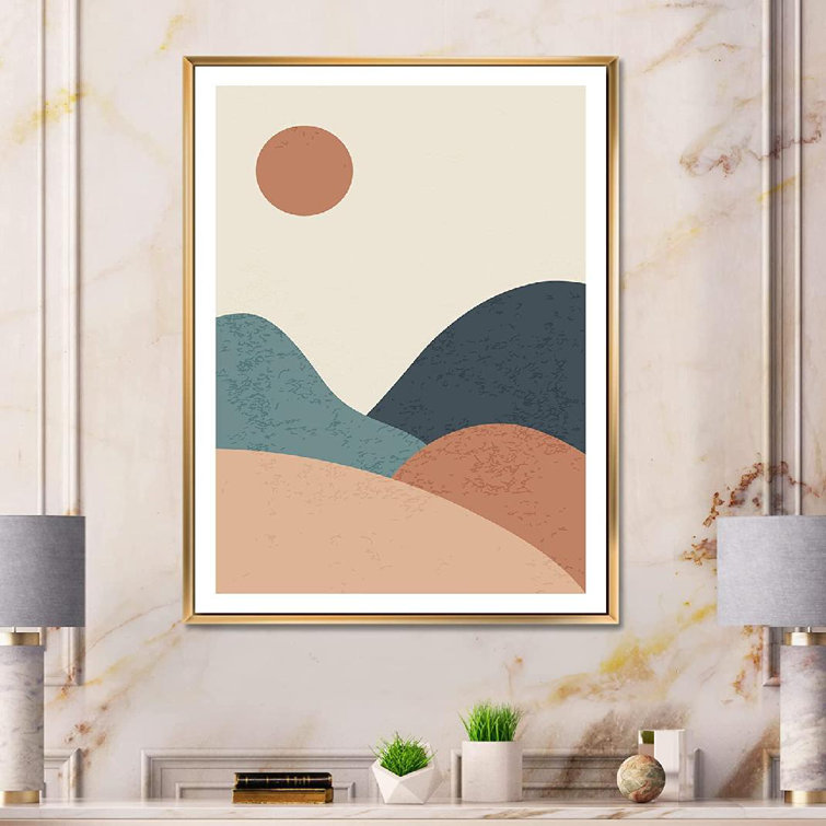 Corrigan Studio Modern Framed Canvas Wall Art Print Wayfair